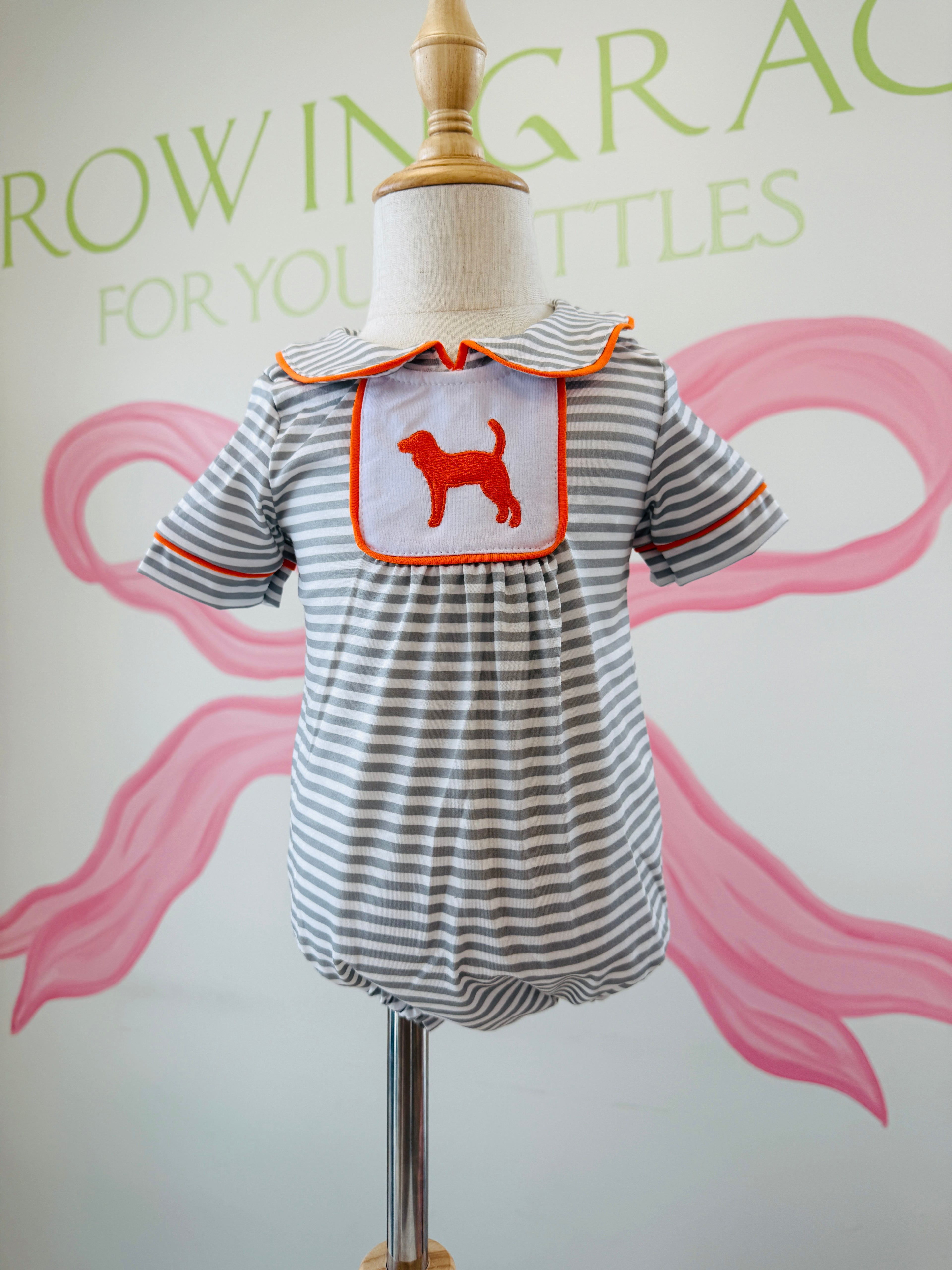 Smokey Silhouette Stripe Boys Bubble