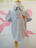 Stripe Smokey Silhouette Polo