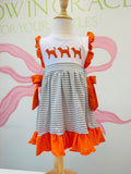 Smokey Silhouette Stripe Dress
