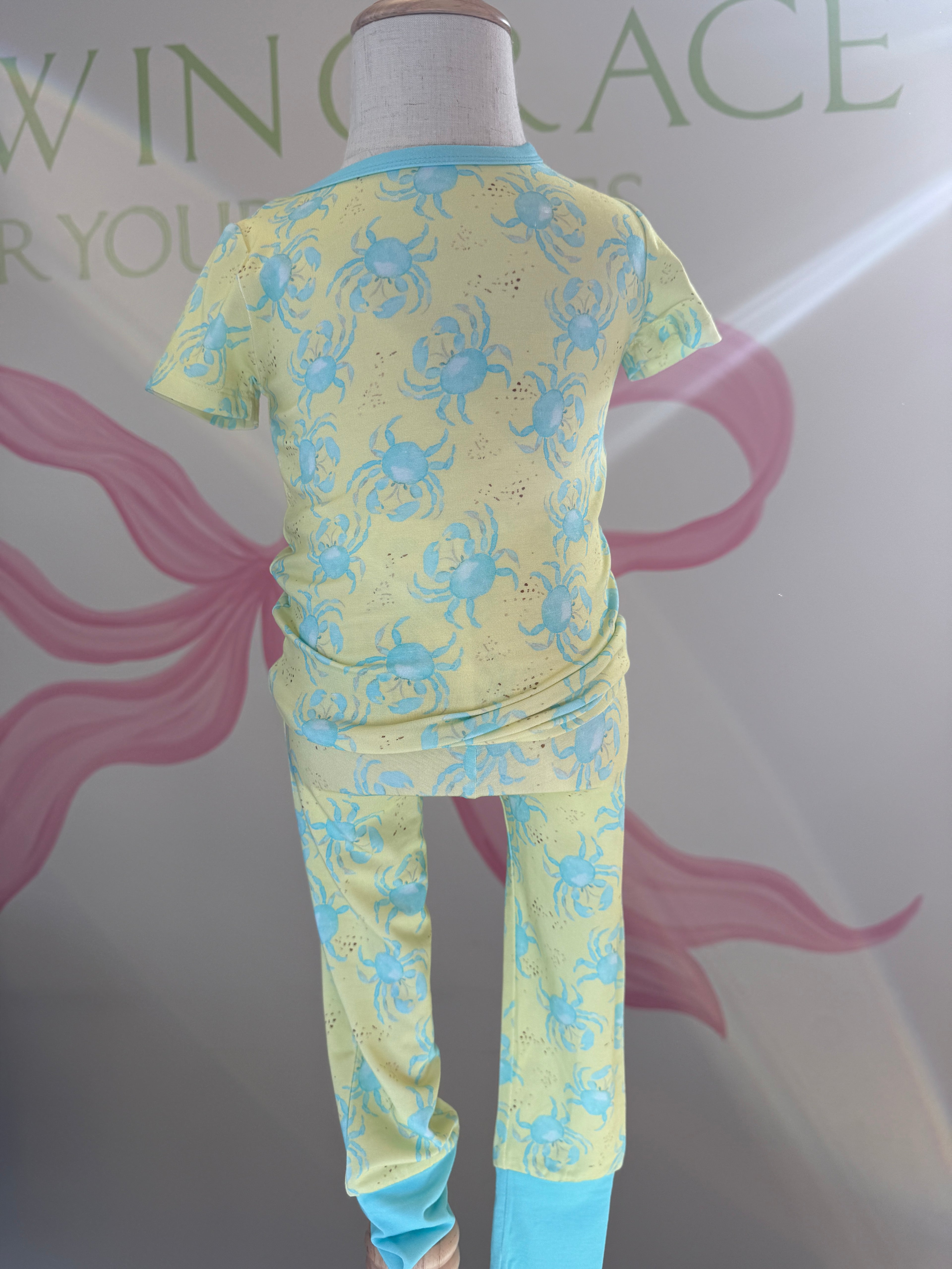 Mini Lounge Set- Yellow/Blue Crab
