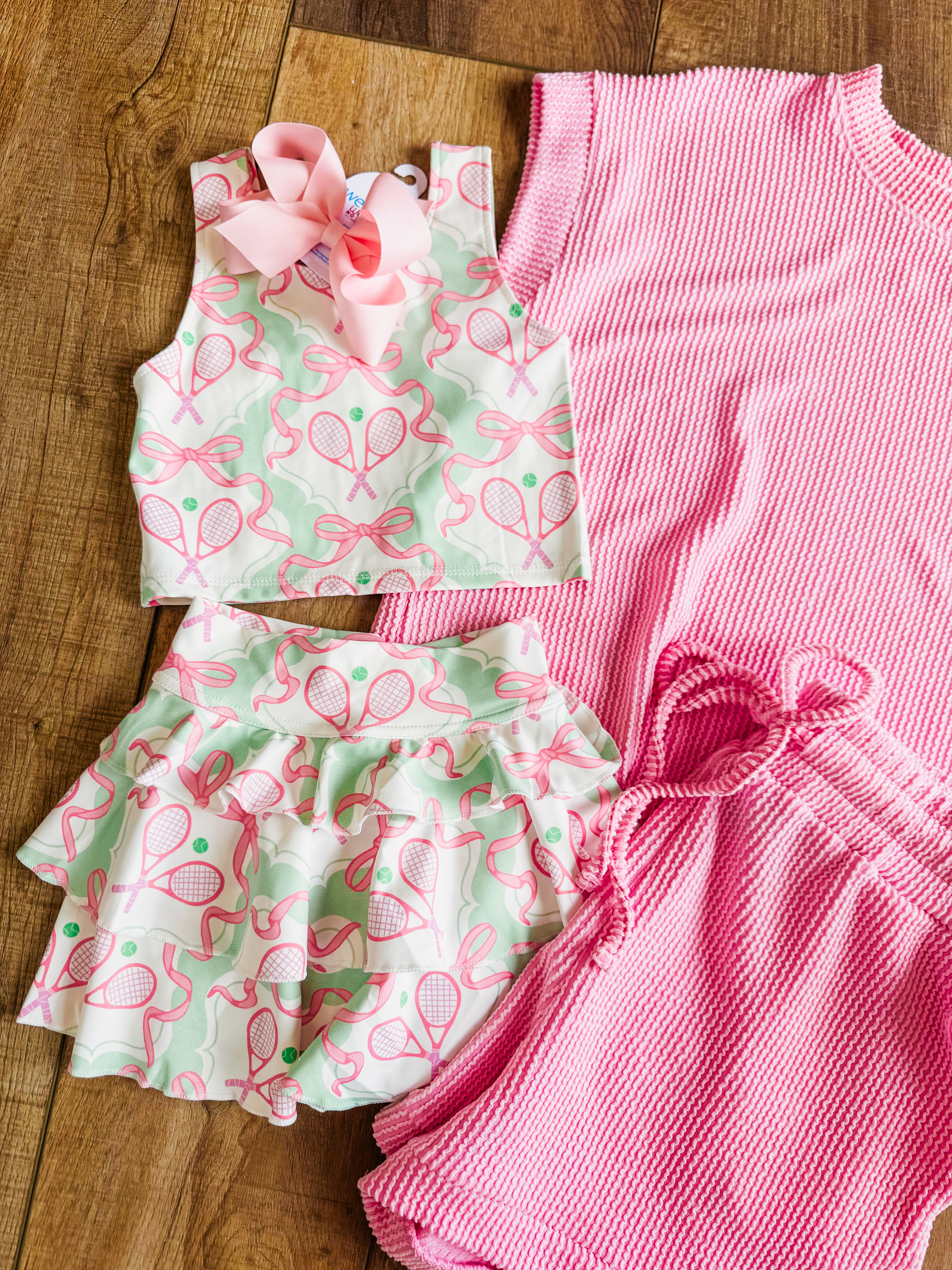 Tennis Ruffle Girls Skort Set